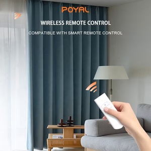 POYAL Smart Home Rideaux électriques Alexa Controlled Stores motorisés à faible bruit Ouvre-fenêtre automatique Moderne pour usage domestique Métal - Product Image 4