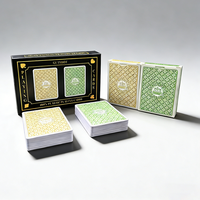 Cartes à jouer imperméables en PVC personnalisables Matériaux durables Poker en plastique brillant avec échantillon gratuit Finition de surface gratuite