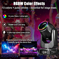 Projecteur de scène à tête mobile 295W 14R Beam DMX512 avec prisme, ampoule Hernia B22 RGBWA pour théâtre et concert