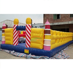 Parc d'attractions gonflable, ornement de gâteau, d'arrière-cour, fête de carnaval, terrain de jeux, anniversaire amusant, - Product Image 2