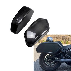 Sacoche <span class=keywords><strong>de</strong></span> moto AKOSO en fibre <span class=keywords><strong>de</strong></span> carbone sèche 3K véritable pour Harley Davidson Softail Low Rider S ST 2022-2025 - Product Image 6