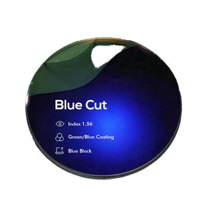 UV420 Azul Corte Azul Bloqueo Lente óptica Recubrimiento AR 1,56 Visión única Lentes de resina transparente Azul Blanco Claro Recubierto HMC UC <span class=keywords><strong>HC</strong></span> - Product Image 4