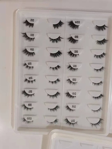 Pestañas de Visón Naturales 3D, Largas, con Banda Transparente, Pestañas de Media Diadema y de Esquina, 100% Visón Real, Marca Privada - Product Image 4