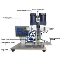 Machine de vissage semi-automatique motorisée pour bouteilles de boissons en plastique, utilisation électrique sur table