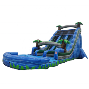 Thương mại Tùy chỉnh nhiệt đới Inflatable Trampoline với Palm & cây dừa cho người lớn & trượt nước sản phẩm hot - Product Image 6
