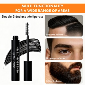 Stylo Teinture Barbe <span class=keywords><strong>Homme</strong></span> Marque Blanche, Stylo Remplisseur Barbe et <span class=keywords><strong>Sourcils</strong></span>, <span class=keywords><strong>Coloration</strong></span> Durable à l'Aspect Naturel pour l'Entretien Quotidien - Product Image 3