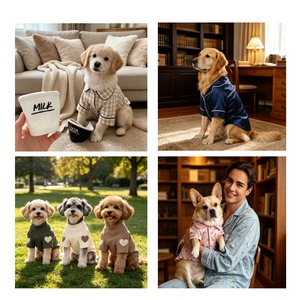 Pijamas de Algodón Suave para Perros, Tamaños Personalizados, Ropa de Dormir Transpirable y Amigable con la Piel para Perros Pequeños, Medianos y Grandes - Product Image 1