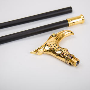 Bastón de metal empalmado con cabeza de águila dorada, accesorios de cosplay para actuaciones, 89cm, 0,75 kg, artesanías de metal - Product Image 5