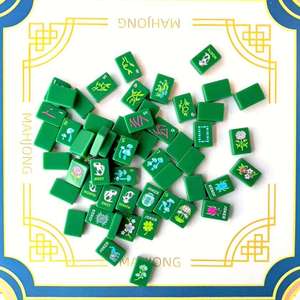 Custom American <b>Mahjong</b> <b>Set</b> 160 Tiles Professional Acrylic <b>Mahjong</b> Game with Logo Emerald Lucky Series Portable <b>Set</b> for Gift - Product Image 5