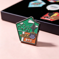 Ensemble de 6 aimants de puzzle en métal en forme de bouclier, noms de pays émaillés, collection OEM, aimants de réfrigérateur en métal, coffret cadeau souvenir