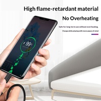 Câble de données tressé en nylon pour Android Type-C à charge rapide avec Micro-USB pour téléphones mobiles prenant en charge le transfert de données