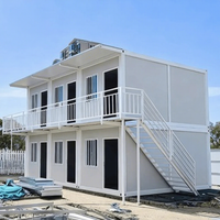 Maison conteneur en acier de 40 pieds certifiée CE, maison préfabriquée modulaire moderne pour dortoirs étudiants, bureaux et hôtels, conception respirante