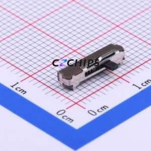 SLM-13-750-1-T23 Slide Switch SMD Switch Single Pole Three Throw Rectangle Pin Header SMD Tab 12.5mm - Product Image 1