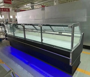 Congelador de conservación de carne de supermercado Vitrina de carne Refrigerador de exhibición comercial Congelador - Product Image 4