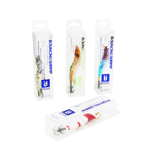 Señuelo de camarón sin pintar, jigs de pesca lenta, cebo luminoso de plástico duro, señuelo de superficie para salmón, anzuelo triple para pesca en río. - Product Image 5