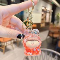 Mignonne dame sac breloques voiture porte-clés porte-clés breloque labubu sac breloques bricolage accessoires pour les filles en gros