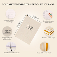 Carnet de notes, agenda, journal de prière avec logo estampé à chaud, impression personnalisée, couverture rigide ou souple en cuir PU, lin ou coton