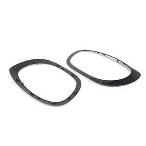 Mini F60 F61 Headlight Trim Frame 51137388117 Jet Black <b>ABS</b> Front Light Cover Pair - Product Image 3