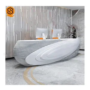 Reception desk beauty salon Luxury design office with service counter new reception desk front office furniture