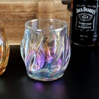 Exquis Portable Art Isolation Thermique Vent Verre Ensemble À Boire Grossièrement Torsadé Ménage Tasse Eau Lait Café Thé Whisky