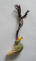 Sifflets en bois massif gravés à la main, motif cube, animaux sculptés, ornements suspendus, jouets artisanaux écologiques pour enfants