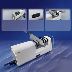 Aiguiseurs de couteaux électriques professionnels avec guides d'angle de précision Fentes à 4 étages Tige d'affûtage de couteaux cachés - Product Image 5