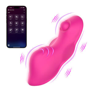 Mainan seks dewasa celana dalam bergetar <span class=keywords><strong>Stimulator</strong></span> klitoris kontrol aplikasi Vibrator ganda stimulasi ganda intim seru untuk wanita - Product Image 1
