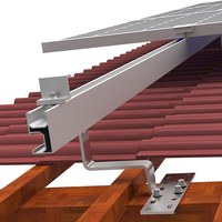 Système d'énergie solaire, tuiles de toit photovoltaïques en alliage d'aluminium, montage sur toit, avec des caractéristiques anti-corrosion et d'installation facile