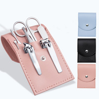 Ensemble de manucure de voyage de luxe en acier inoxydable de haute qualité, vert, avec logo personnalisé, 7 en 1, coupe-ongles avec boîte pour bébé