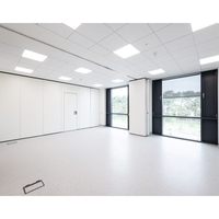 Cadre en aluminium Mur de séparation mobile et fonctionnel Murs de bureau temporaires Diviseur de pièce pliant Mur de séparation mobile