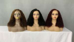 Pixie Curl <b>Three</b> Color 360lace Human Hair Wig Glueless Wigs Human Hair - Product Image 2