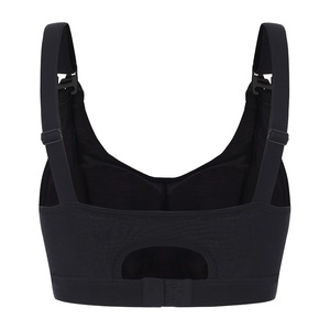 Sujetador Deportivo Acolchado de Lana Merino para Mujer, para Gimnasio, Yoga, Correr, Transpirable, con Diseño de Grulla y Logotipo Personalizado para Ejercicio - Product Image 2