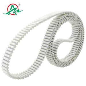 <span class=keywords><strong>Courroie</strong></span> <span class=keywords><strong>de</strong></span> <span class=keywords><strong>distribution</strong></span> HTD8M en PU double face blanche personnalisée pour transmission industrielle - Product Image 2
