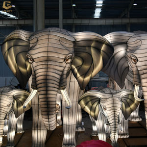 SGLF77 thème lanterne festival de bande dessinée éléphant animal forme lanterne festival - Product Image 2