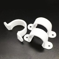 Clips de tuyau en plastique de couleur noire blanche directe d'usine Clip en PVC 20mm