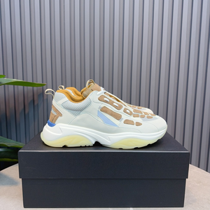 Chunky Color <b>Block</b> Dad Sneakers with Mesh Upper for Streetwear and Daily Wear - Product Image 5