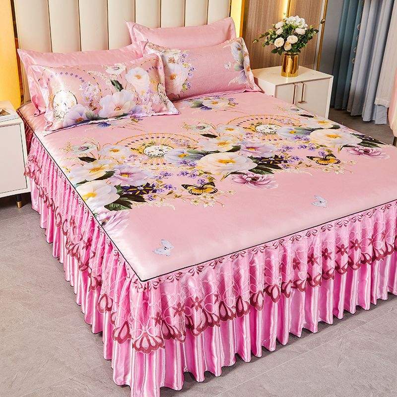 น้ำหอมฤดูใบไม้ผลิเติมเต็มสวน-สีชมพู [ผ้าไหมเย็น]