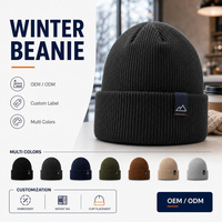 Bonnet d'hiver personnalisé avec logo, bonnet tricoté chaud en gros, casquette de ski