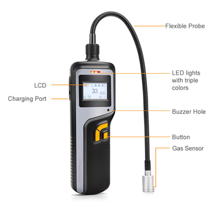 Chất lượng không khí màn hình hạt truy cập phân tích khí bụi lấy mẫu Meter hydrogen gas Leak Detector giá - Product Image 4