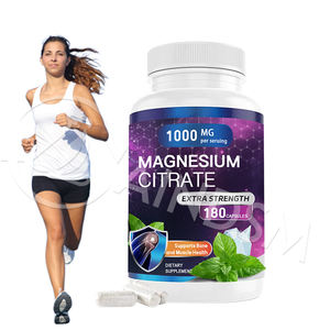 Cápsulas de citrato de magnesio vegano Natural personalizadas profesionales para relajación muscular y alivio de calambres Uso para adultos Soporte inmunológico - Product Image 1