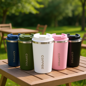 Hipdeer Stainless Steel Tumbler 380ml Vacuum Insulated Portable for <b>with</b> Lid BPA Free for Outdoor Travel Office Party Use - Product Image 2