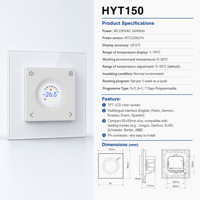 Thermostat de chauffage électrique et hydronique intelligent pour la régulation de la température ambiante, idéal pour les maisons et bureaux modernes