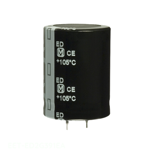 Condensateur à travers trou 390 µF, 20 %, 400 V, CAP ALUM 390UF 20% 400V SNAP TH EET-ED2G391EA, Distributeur agréé - Product Image 1