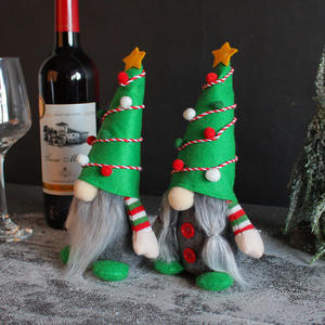 Muñeco sin Rostro para Árbol de Navidad, Gnomo de Navidad en Pie, Adornos de Anciano, Muñeco Decorativo para el Árbol - Product Image 3