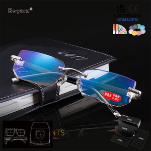 Gafas <span class=keywords><strong>de</strong></span> Presbicia Boyarn Duraderas, Gafas <span class=keywords><strong>de</strong></span> Presbicia Ordinarias sin Montura, Gafas <span class=keywords><strong>de</strong></span> <span class=keywords><strong>Lectura</strong></span> con Bloqueo <span class=keywords><strong>de</strong></span> Luz Azul y Degradado - Product Image 4