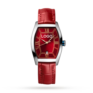 Reloj de Mujer Minimalista con Logotipo Personalizado, Estilo Vintage, Correa de Cuero de Alta Calidad, Resistente al Agua, Acero Inoxidable - Product Image 1
