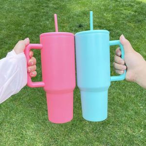 Gobelets isothermes colorés mats brillants de 40 oz, Génération 3.0, pour sublimation, avec couvercles, pour impression DIY - Product Image 3