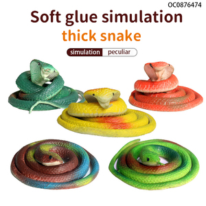 Broma modelo de goma de silicona suave Juguetes De Serpiente de miedo realistas para niños - Product Image 2