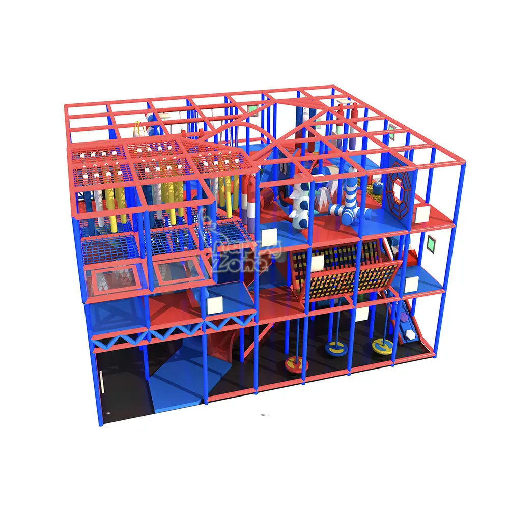 Customized Ninja Active Indoor Playground with Interactive Tags for Canada and American Indoor Play Center