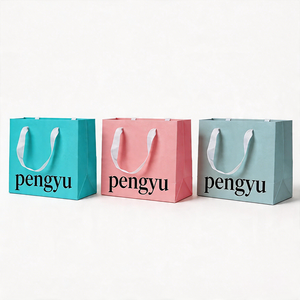 Sac en papier personnalisé avec logo imprimé, texture luxueuse, recyclable, pour cadeaux, cosmétiques, bijoux, montres, shopping, vente au détail, avec poignée - Product Image 6